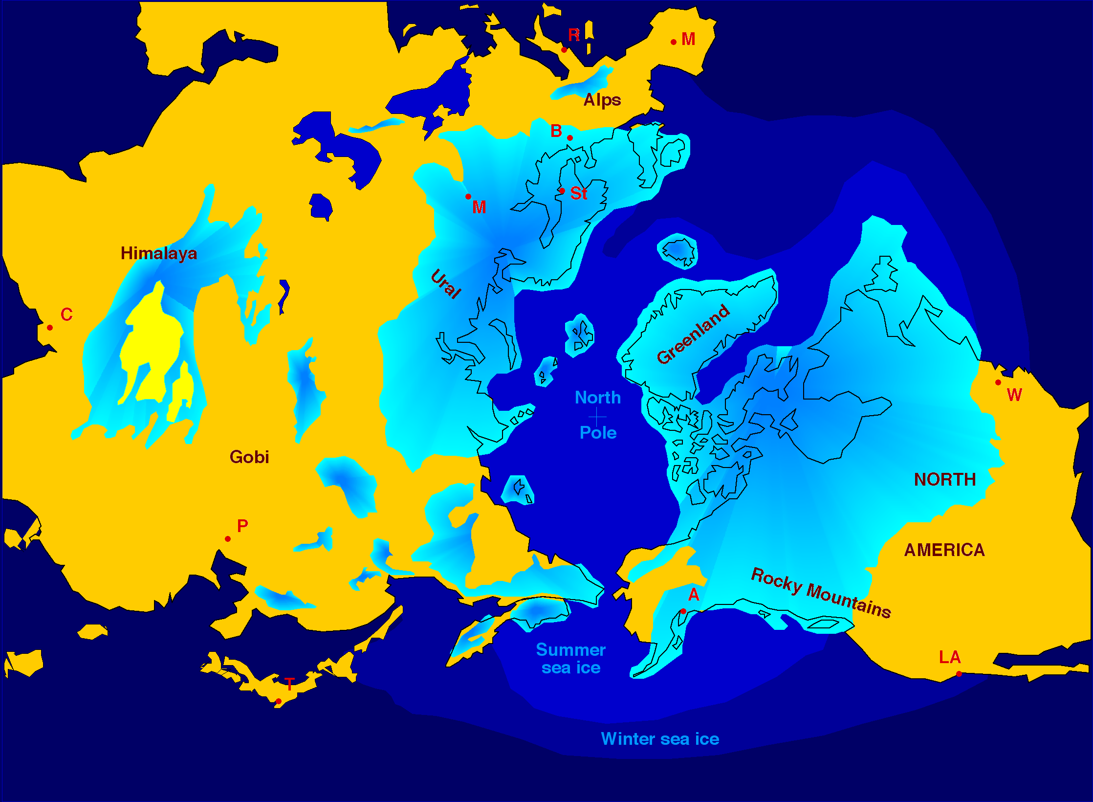 Northern Hemisphere glaciation during the last ice ages